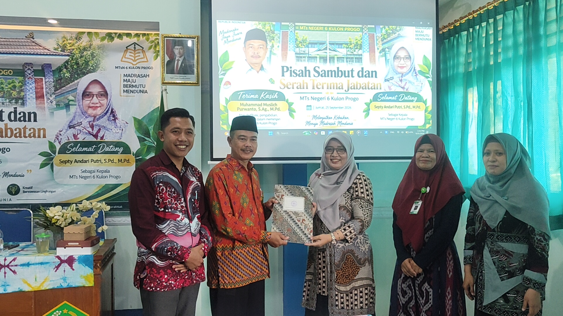 MTsN 6 Kulon Progo Gelar Acara Sertijab dan Pisah Sambut Kepala Madrasah
